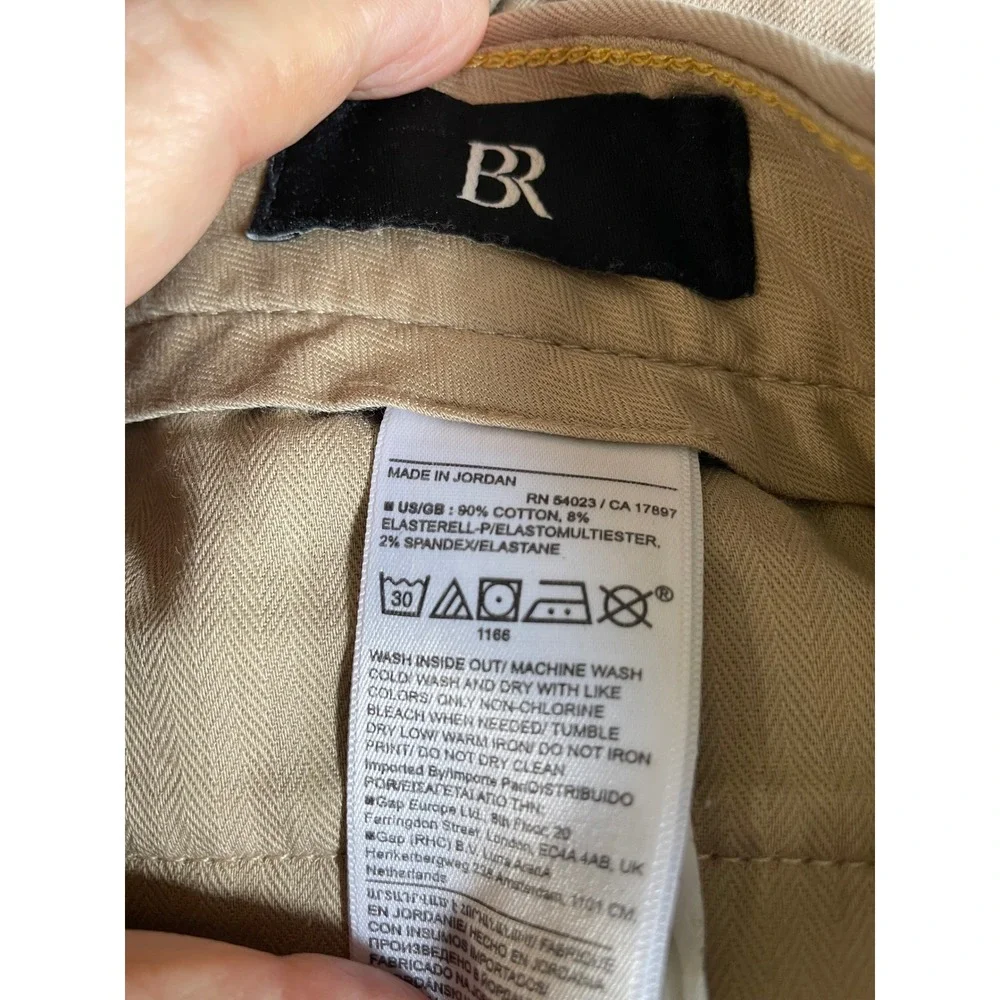 Banana Republic Straight Fit Chinos Khaki Mens‎ Waist 31 Inseam 32